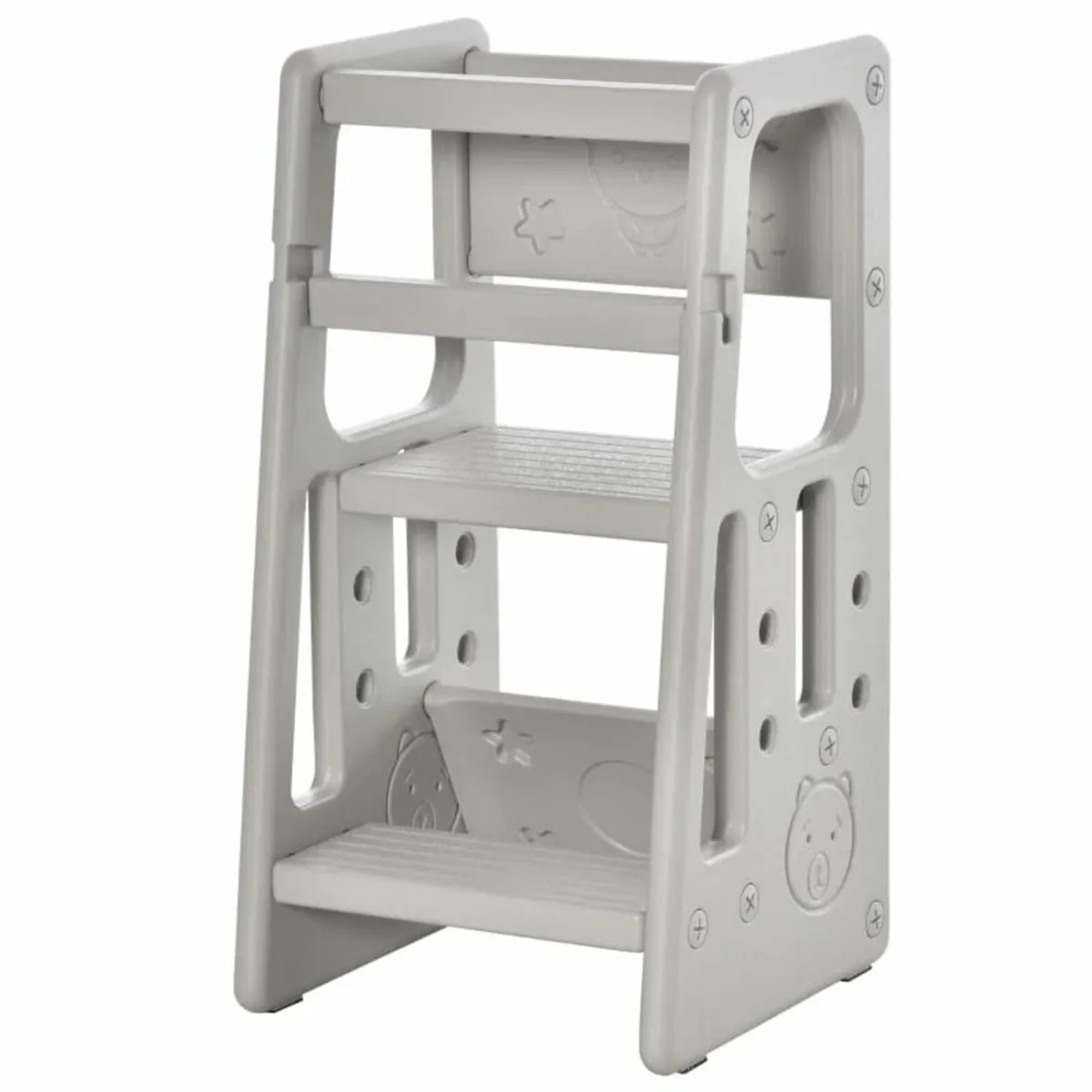 Kids Step Stool, with Adjustable Platform and Non- - Image 1