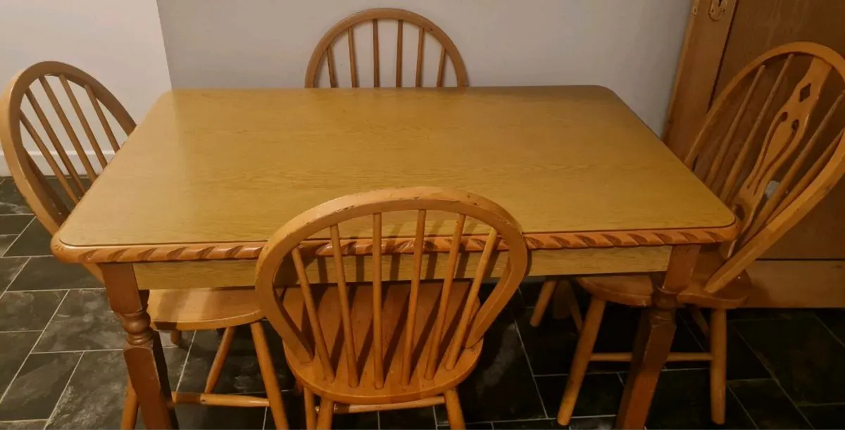Table and 4 chairs