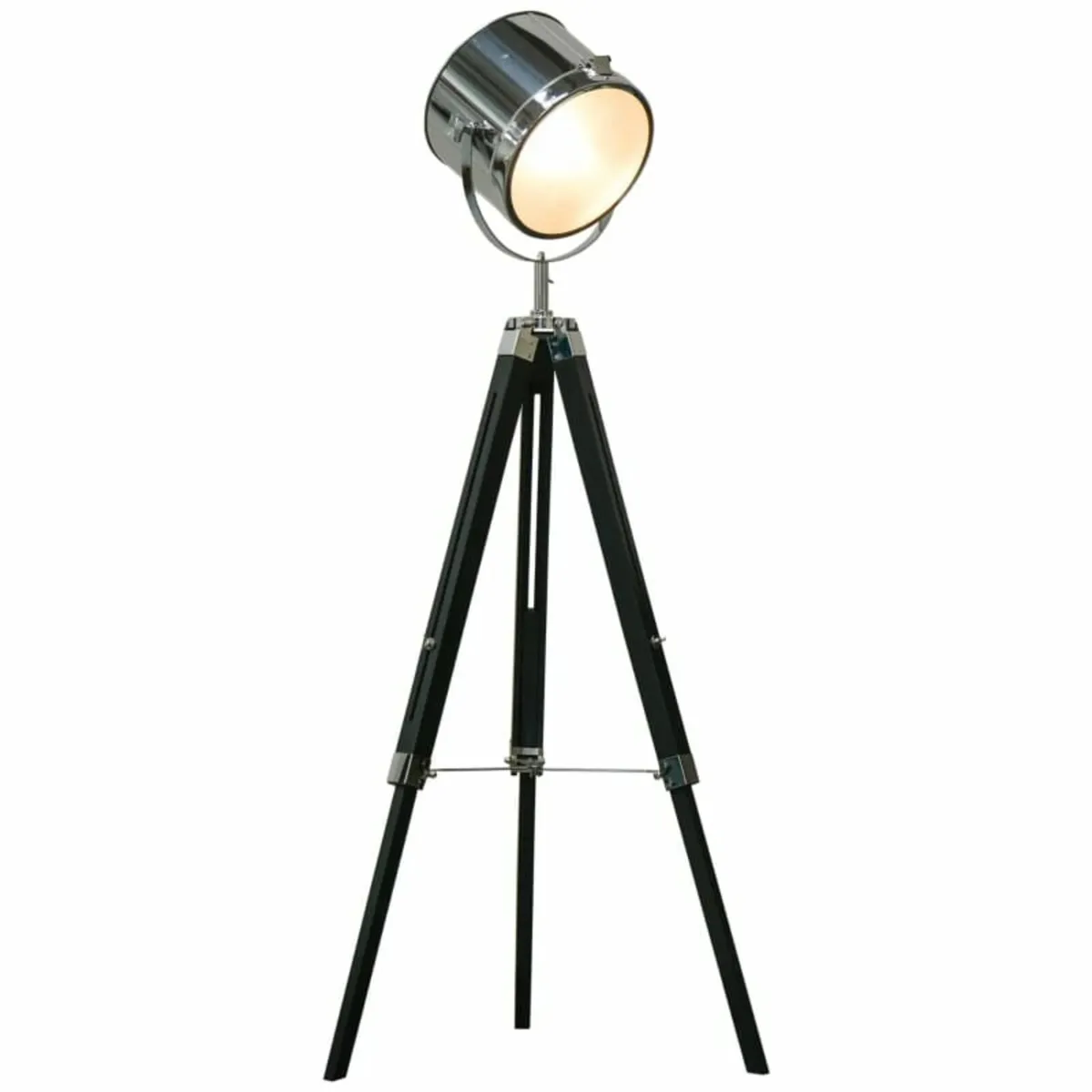 Industrial Style Adjustable Tripod Floor Lamp, Sea - Image 1
