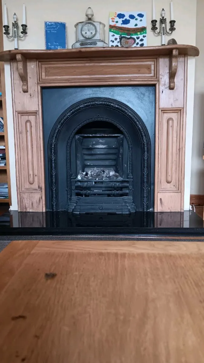 Antique Fireplace with gas fire - Image 2