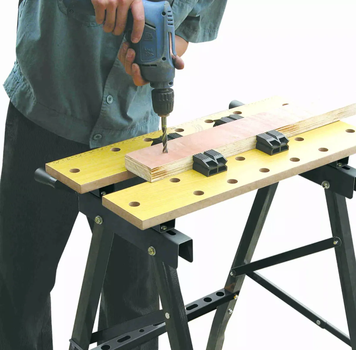 DIY Foldable Trestle Workbench 100kg NEW - Image 2