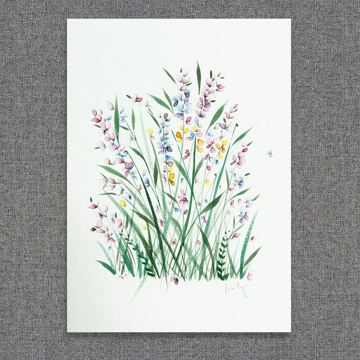 Original Watercolour Floral Painting - Image 1