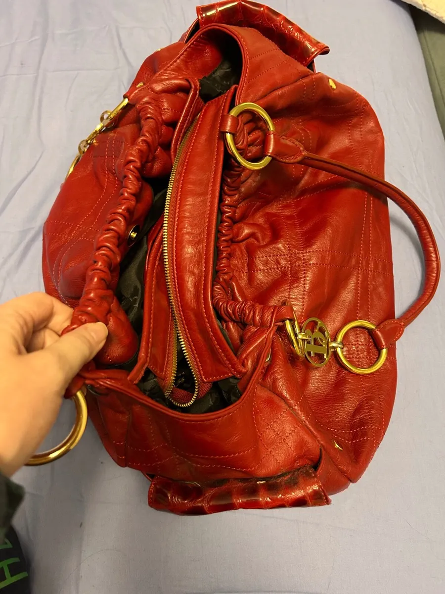 Red leather bag - Image 1