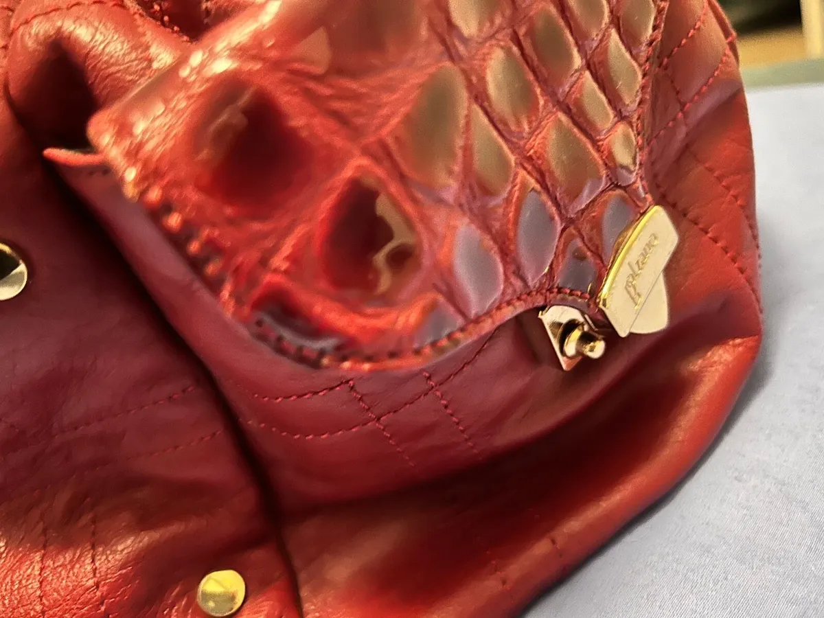 Red leather bag - Image 2