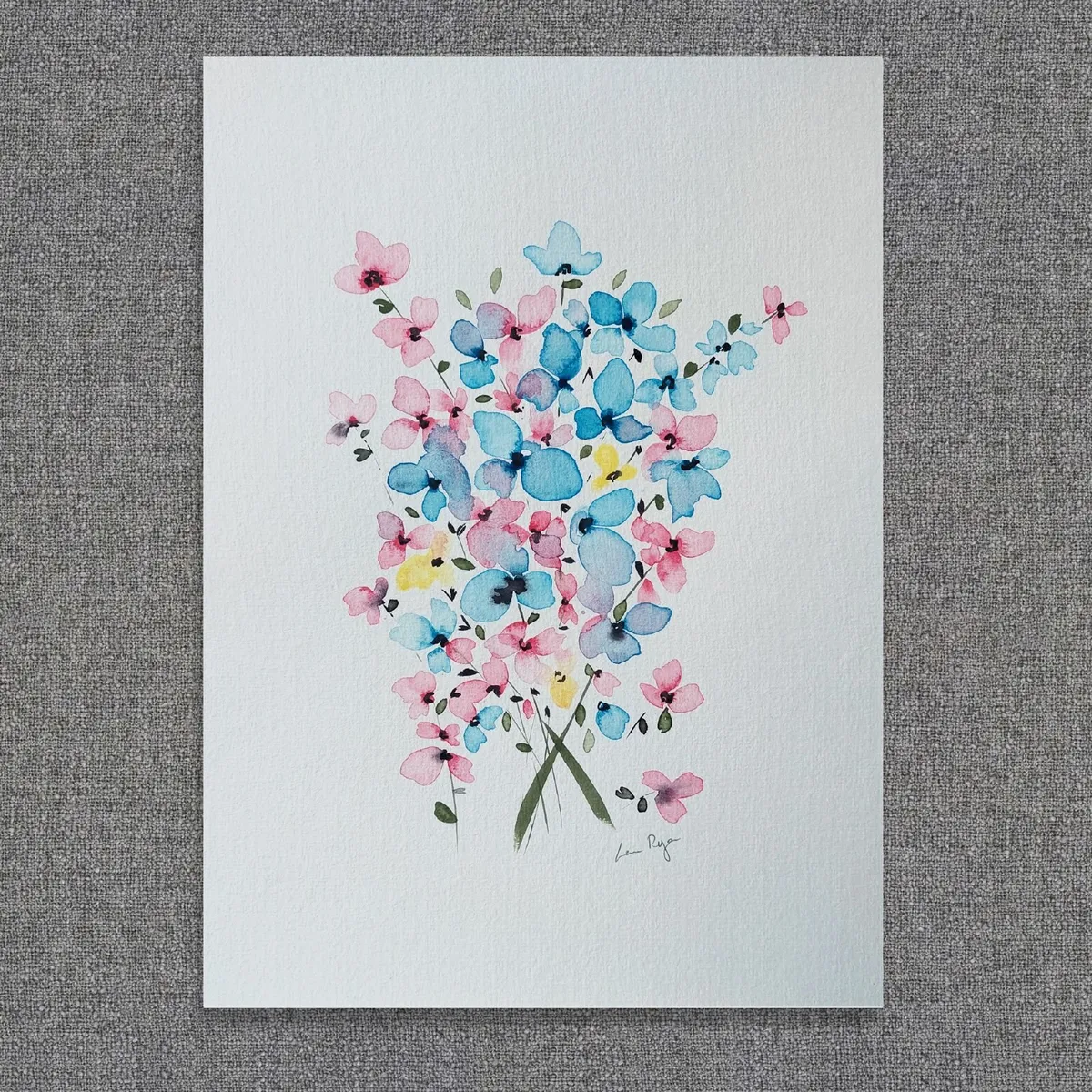 Original Watercolour Floral Painting - Image 1