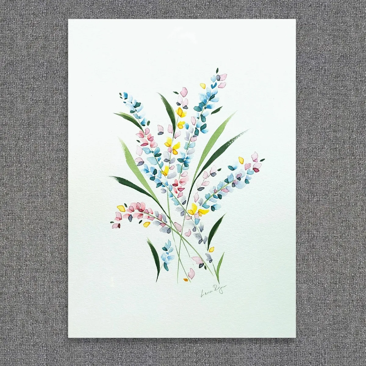 Original Watercolour Floral Painting - Image 1