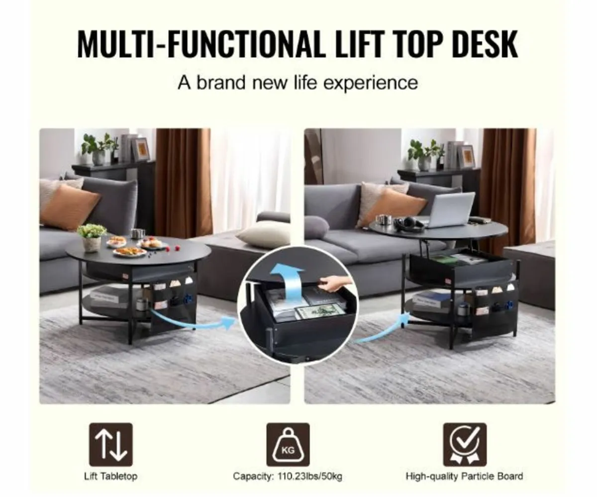 Lift Top Coffee Table - Image 3