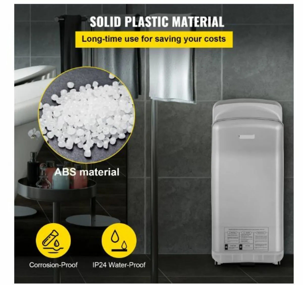 Jet Hand Dryer, Premium Electric Commercial Blade - Image 1