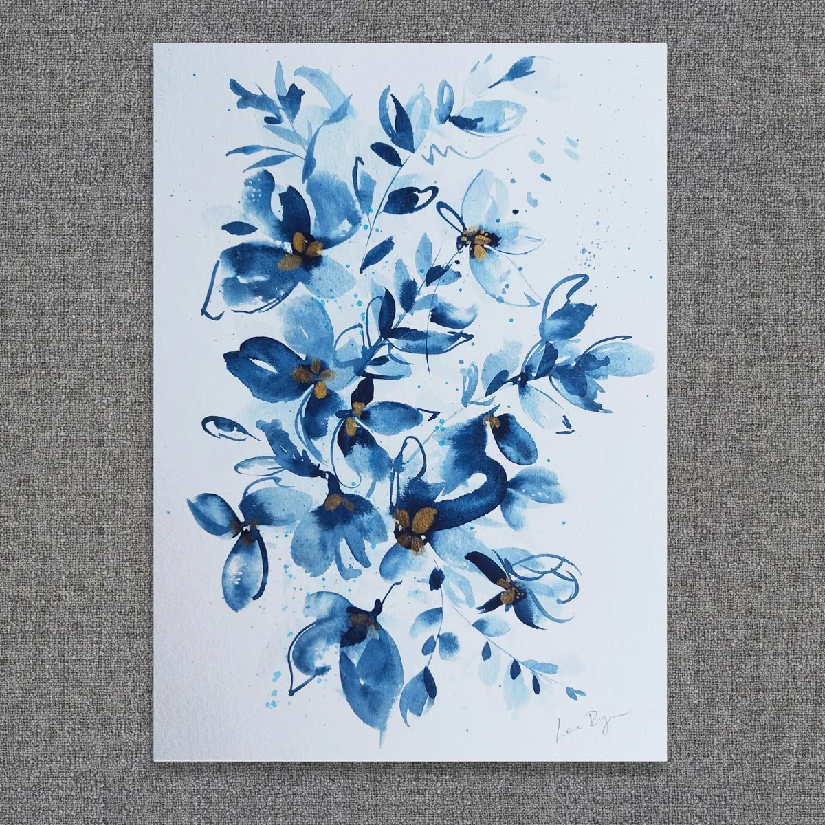 Original Watercolour Floral Painting - Image 1