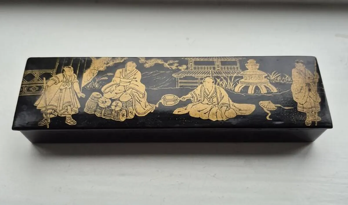 Rare Antique- Japanese Stamp Box - Image 4