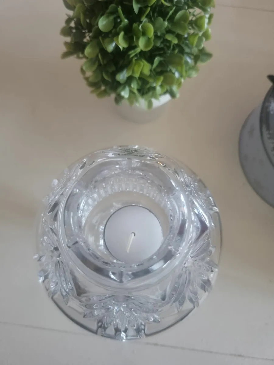 Galway Crystal Globe Candle Lamp - Image 2