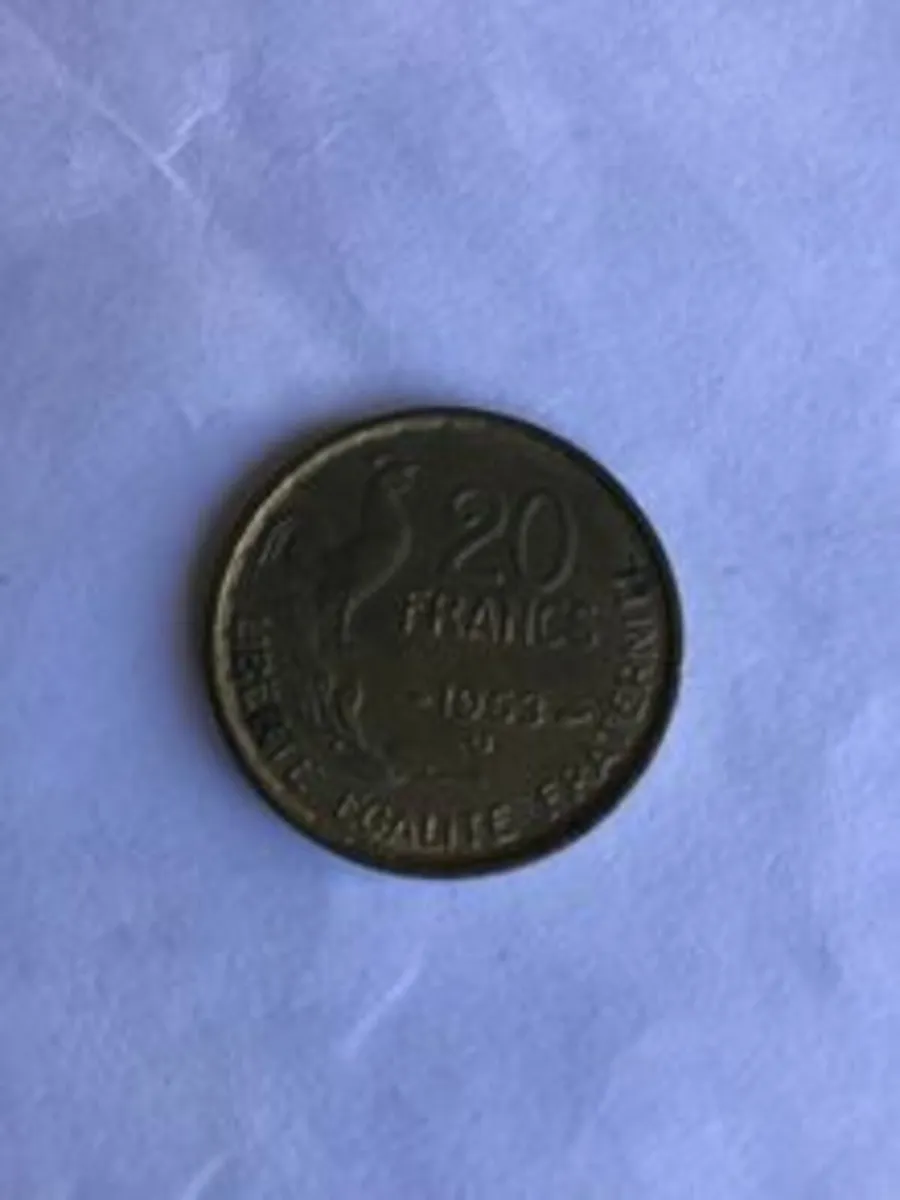 Old French coin - 20 Francs 1953