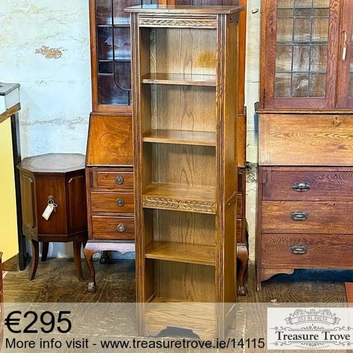 Antique and Vintage Tall Bookcases / Home Office - Image 4