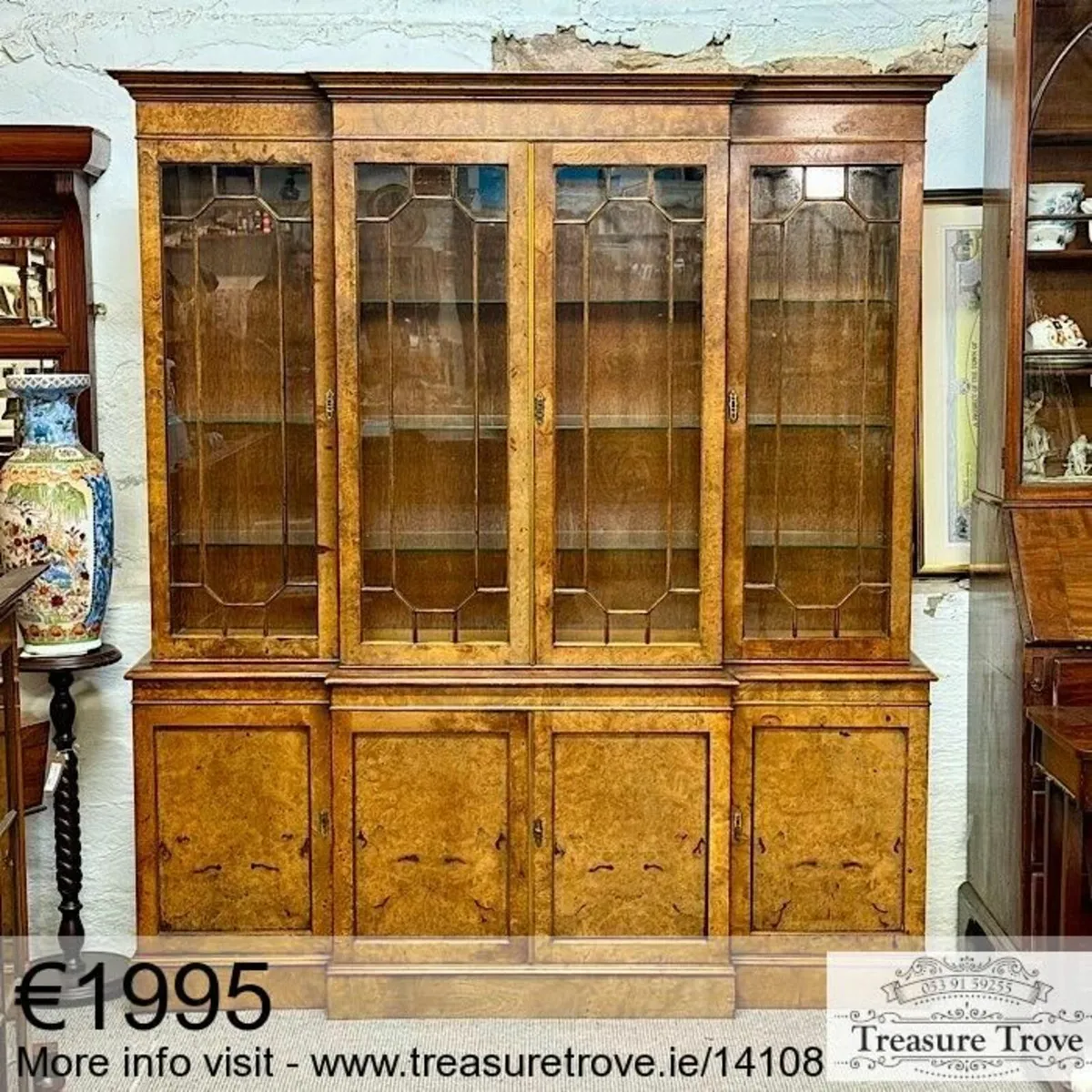 Antique and Vintage Tall Bookcases / Home Office - Image 1