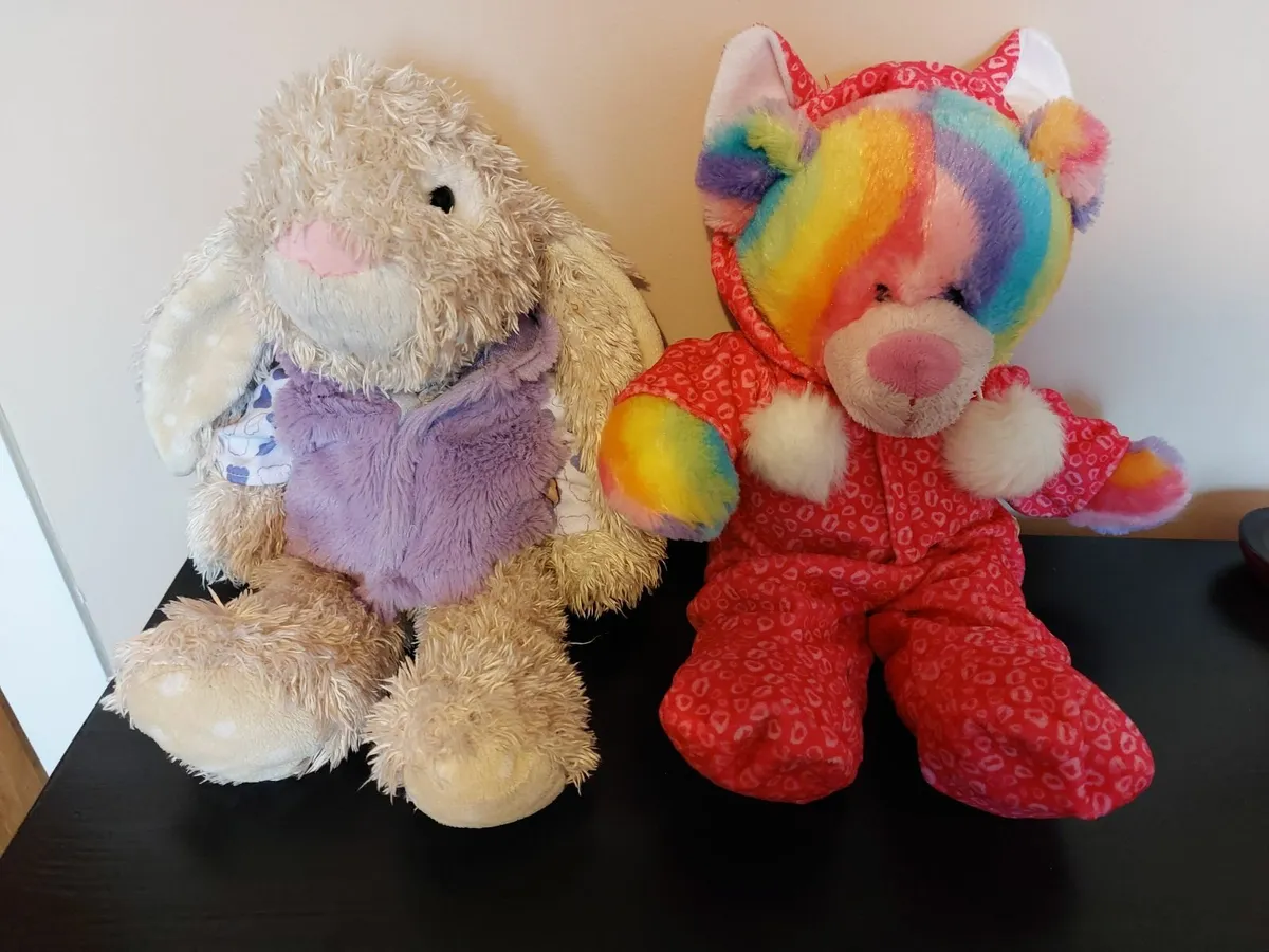 2 x Design-a-bear toys with accessories - Image 1