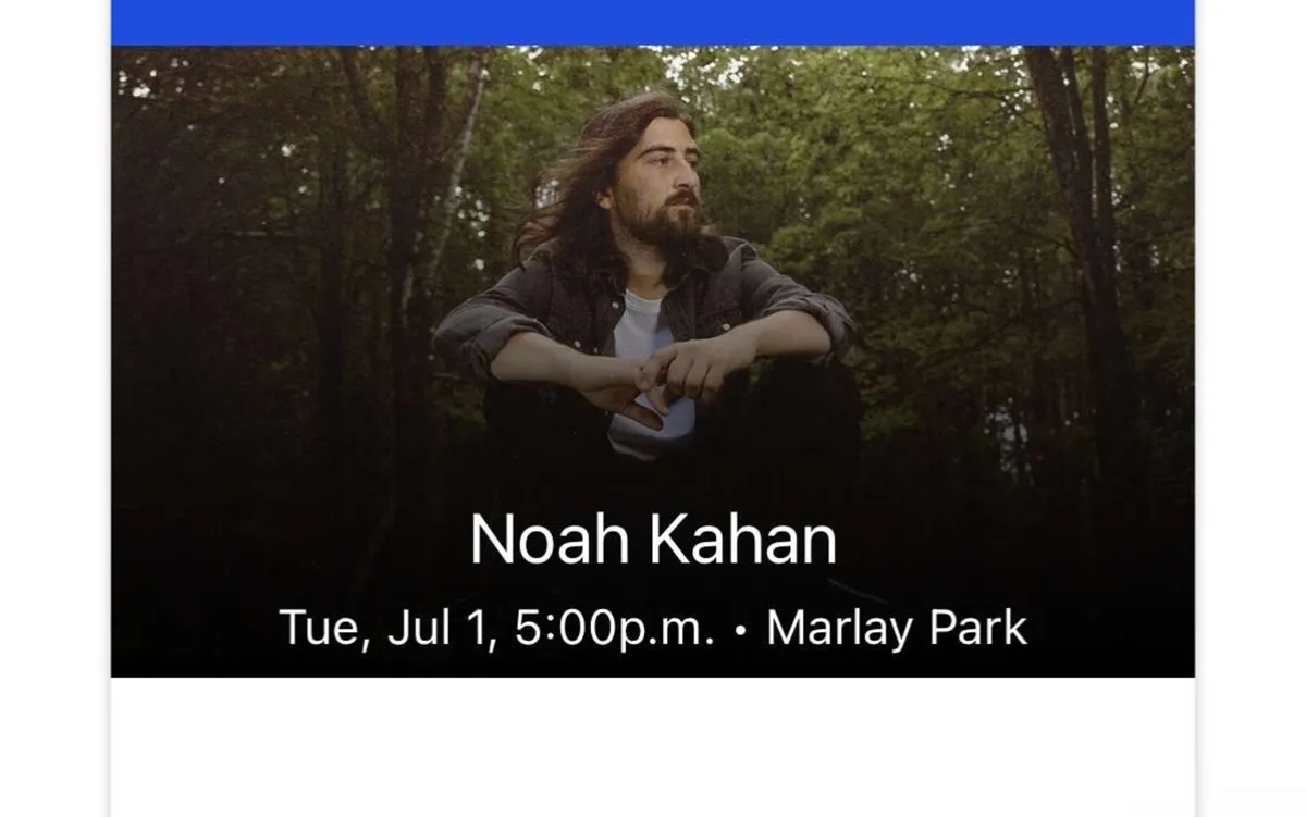 Noah Kahan Ticket for sale