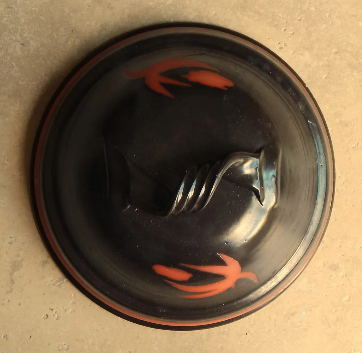 Large Studio Pottery Cheese Dome - Image 3