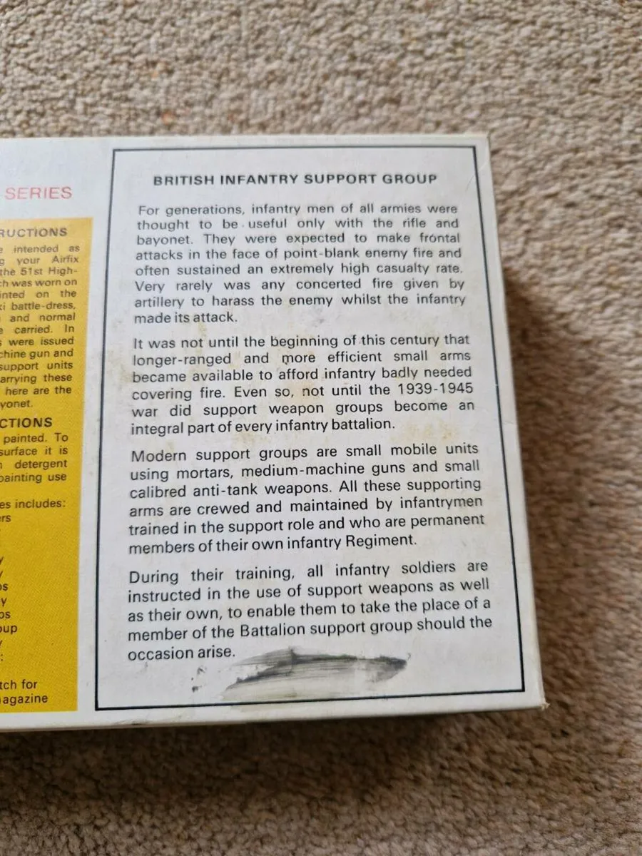 Vintage Airfix British WW2 Soldiers Support Group - Image 3