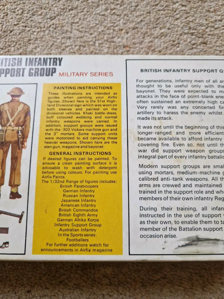 Vintage Airfix British WW2 Soldiers Support Group - Image 4