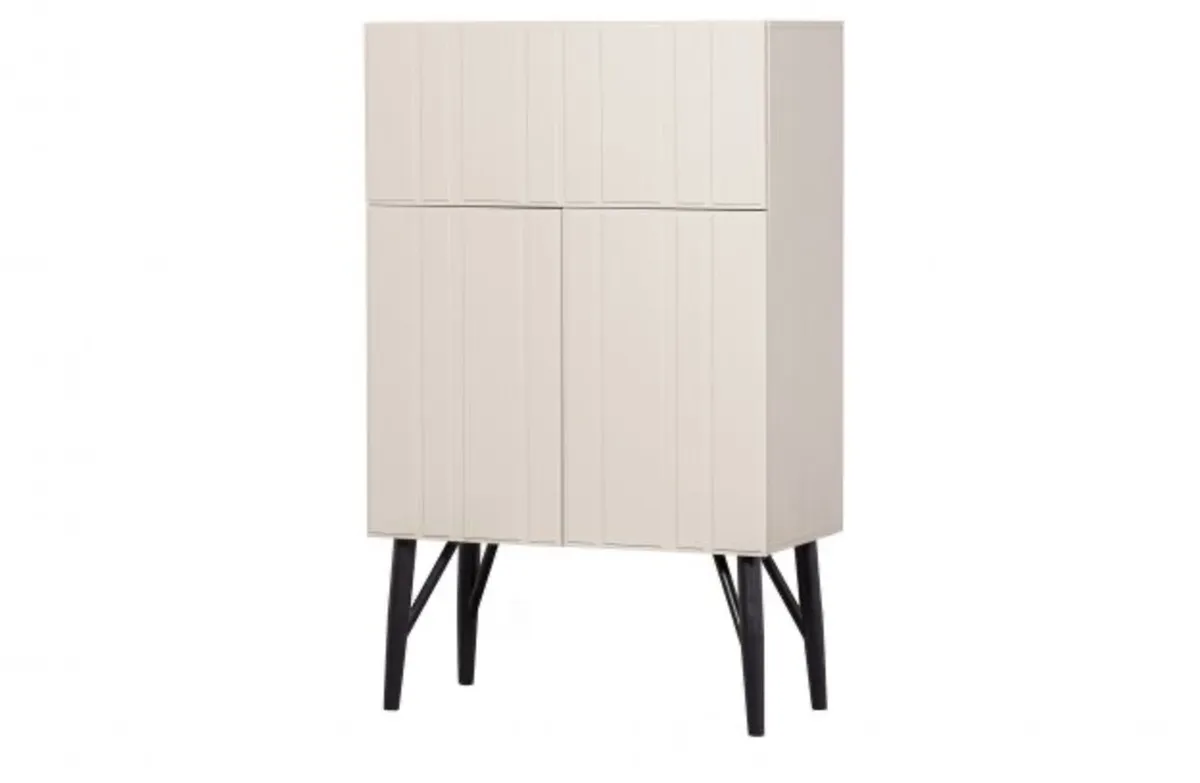 [New] Miller pine wood bar cabinet - Image 1
