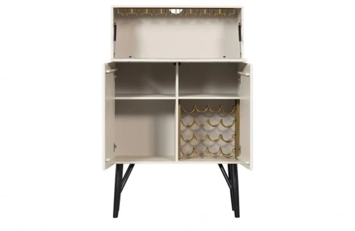 [New] Miller pine wood bar cabinet - Image 3