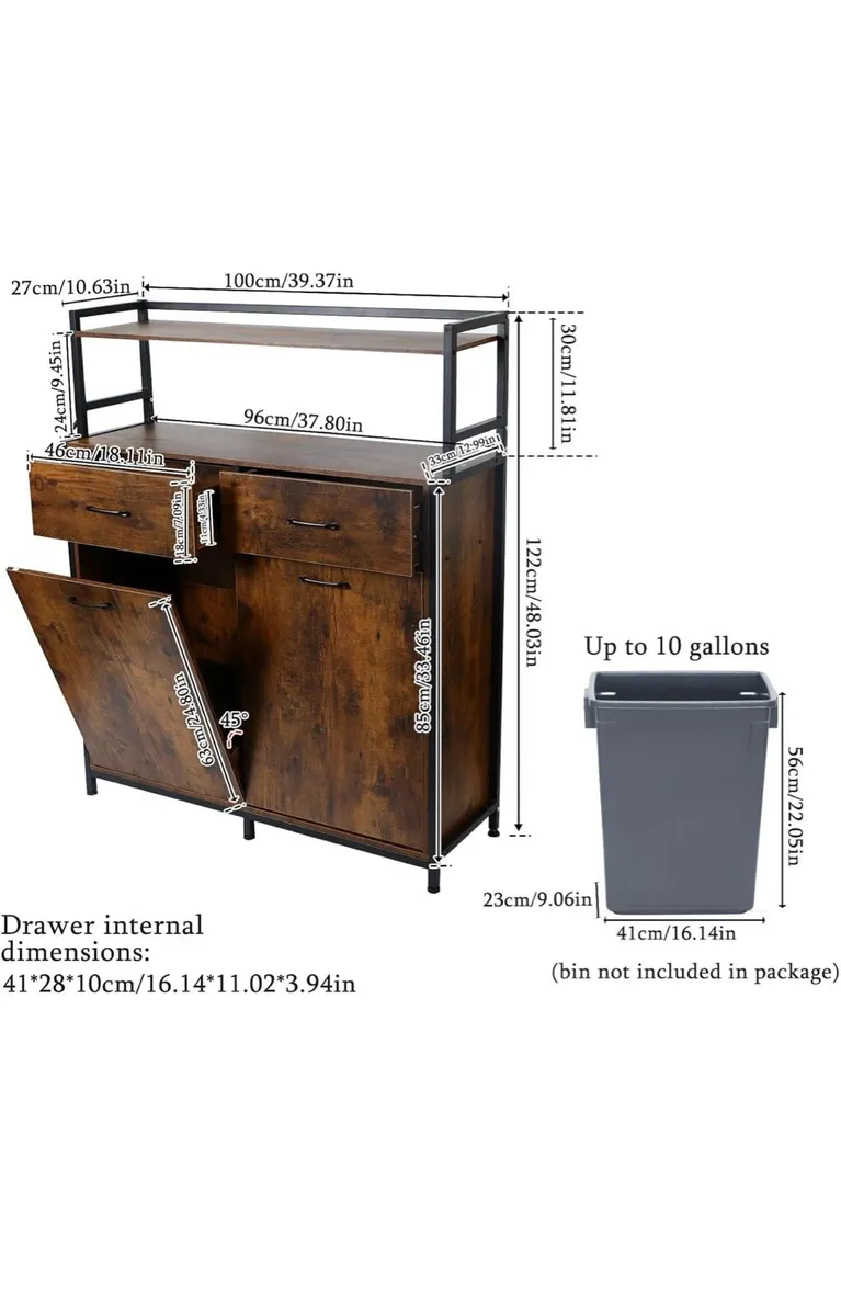 [New] Tilt Out Trash Bin Cabinet - Image 2