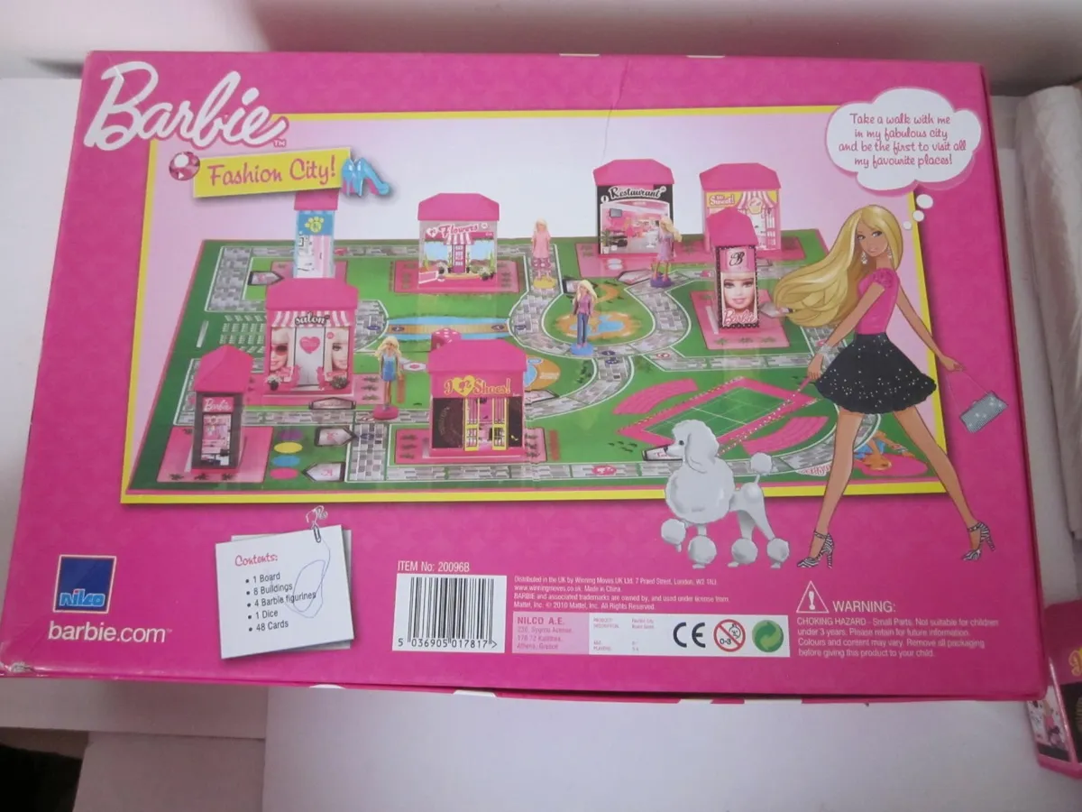 New Barbie Fashion City Board Game - Image 2