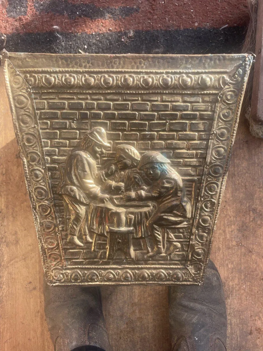 Brass bin & magazine holder - Image 1