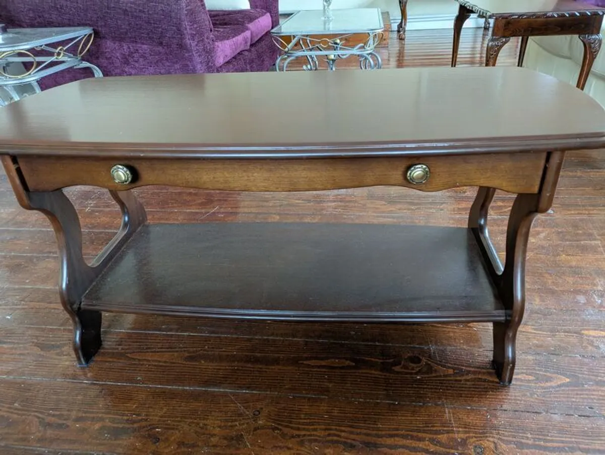 Mahogany coffee table - Image 4