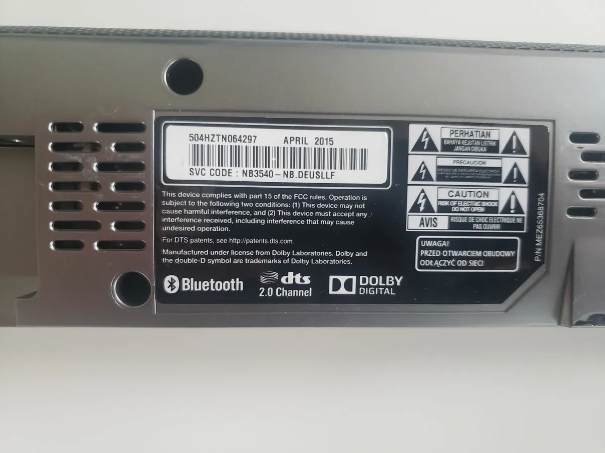 LG Sound Bar - Image 2