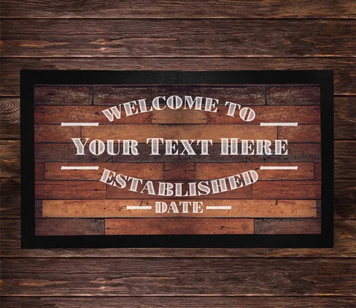 Personalised Home Bar Set Runner, Coasters & Sign - Image 3