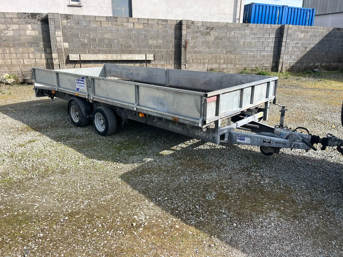 Ifor Williams 16x’6 beavertail dropside with skids - Image 1