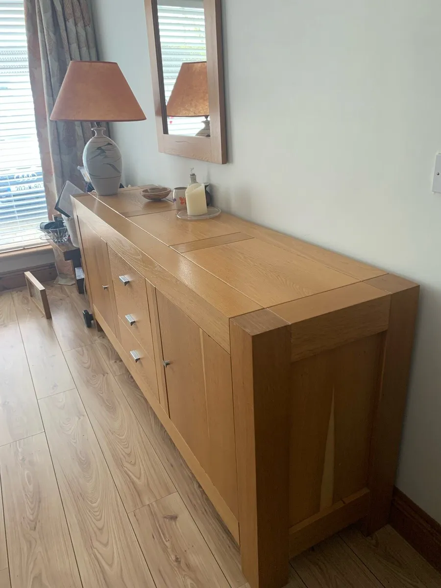Pine Dresser and Mirror - Image 2