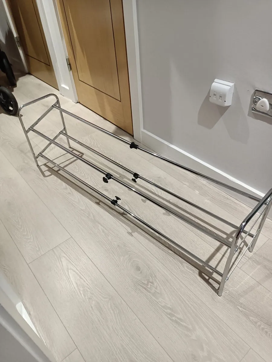 Extendable 2 Tier Shoe Rack - Image 3