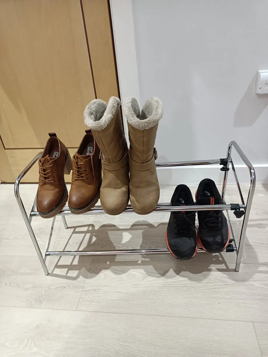 Extendable 2 Tier Shoe Rack - Image 4