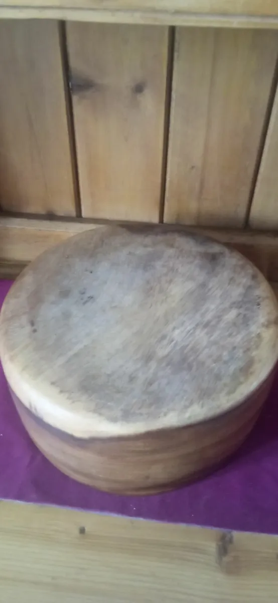 2 Vintage Turned Hardwood Fruit/Salad/Bread Bowls - Image 4