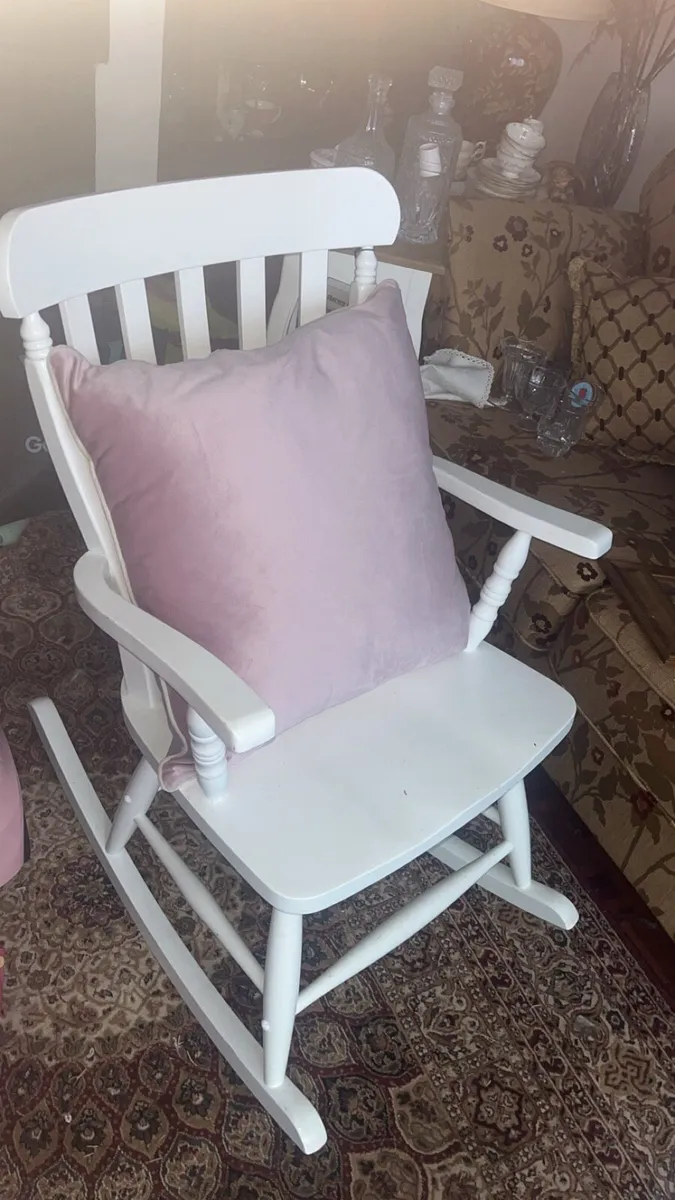 White Rocking Chair - Image 1