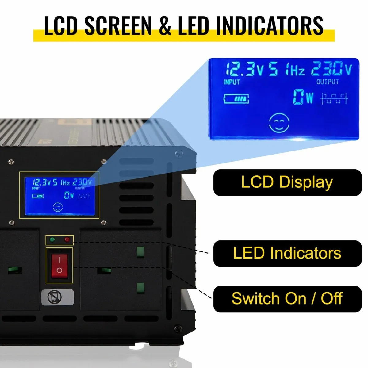 Modified Sine Wave Power Inverter 2000w Dc 12v - Image 3