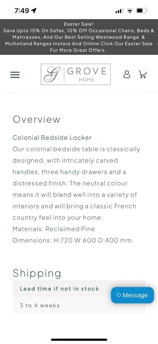 Bedside lockers - Image 2