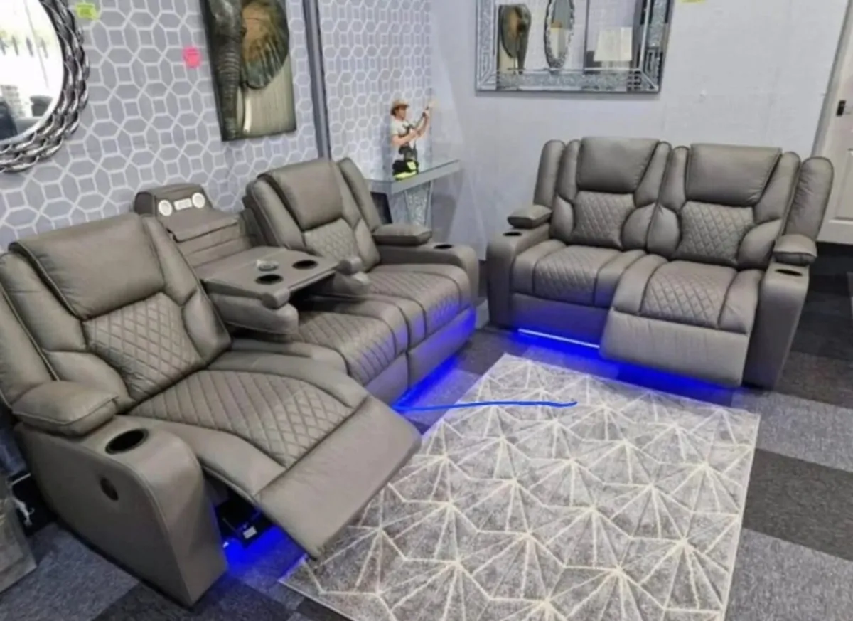 Electric Leather Recliner Sofas - Image 1