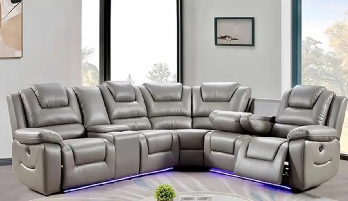 Electric Leather Recliner Sofas - Image 2