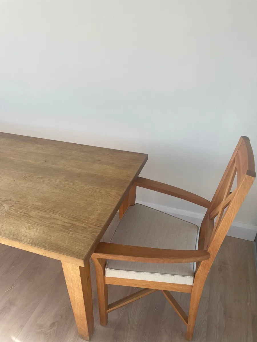Solid oak kitchen table - Image 2