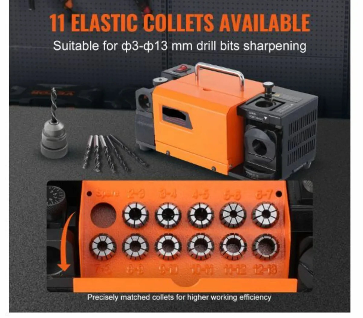MR-13B Drill Bits Sharpener 3-13mm Bits Grinder - Image 2