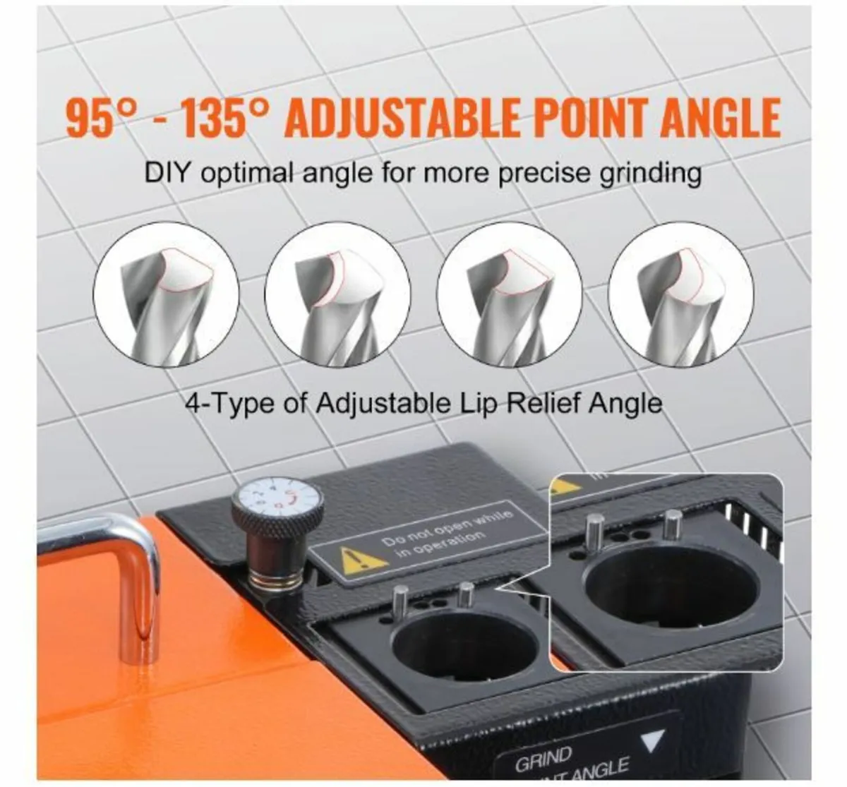 MR-13B Drill Bits Sharpener 3-13mm Bits Grinder - Image 3