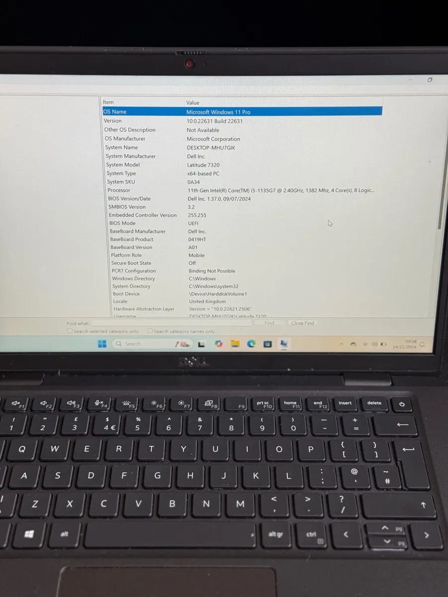 Dell Latitude 7320 Laptop i5/16GB/256SSD/FHD - Image 4