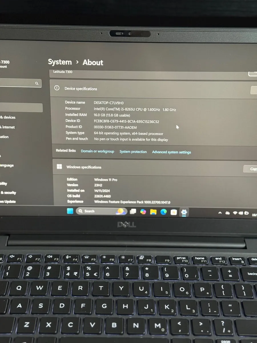 Dell Latitude 7300 Laptop i5/16GB/256SSD/FHD - Image 3