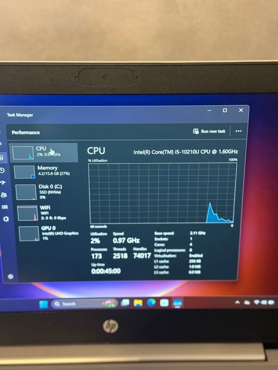 HP Probook 450 G7 Laptop i5/16GB/256SSD/FHD - Image 2