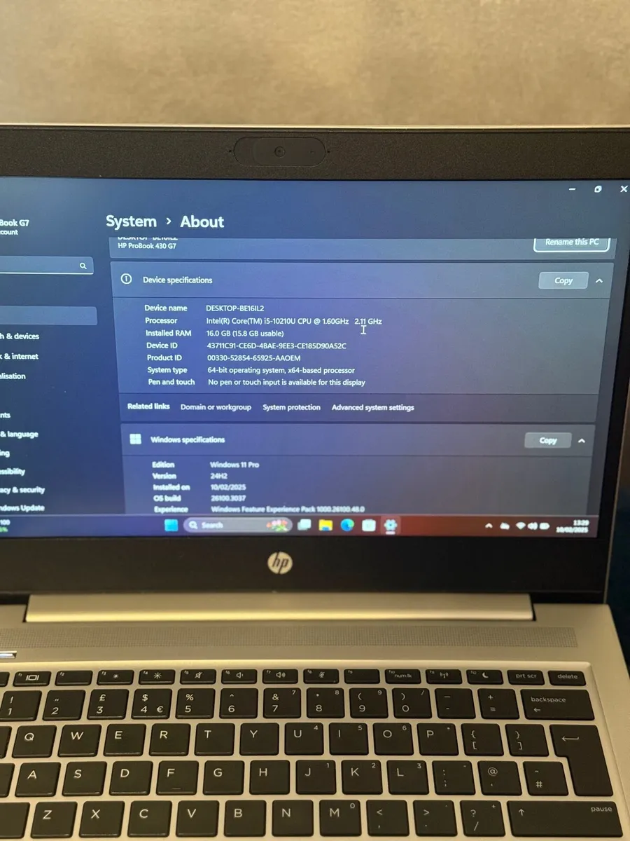 HP Probook 450 G7 Laptop i5/16GB/256SSD/FHD - Image 3