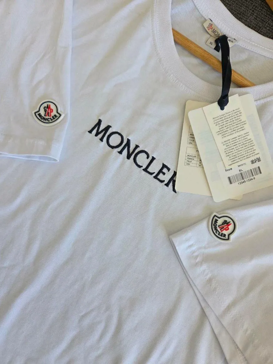 XL, With Tags Mens White Moncler T-Shirt - Image 2