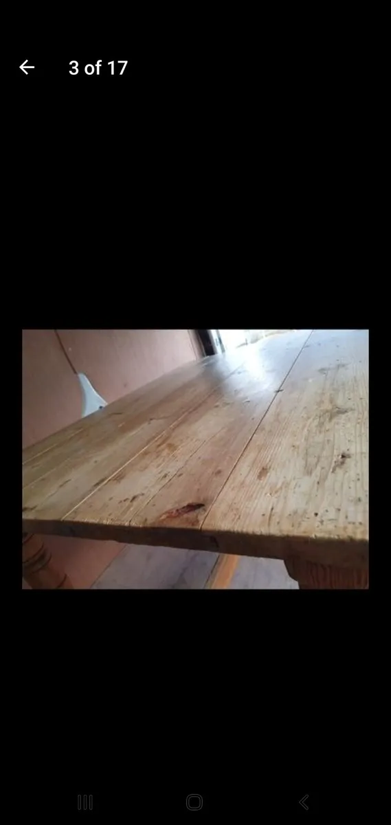 Pitch pine antique table arts and crafts - Image 2